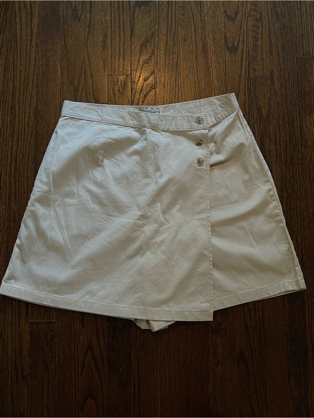Women’s Cream Wrap-Style Shorts